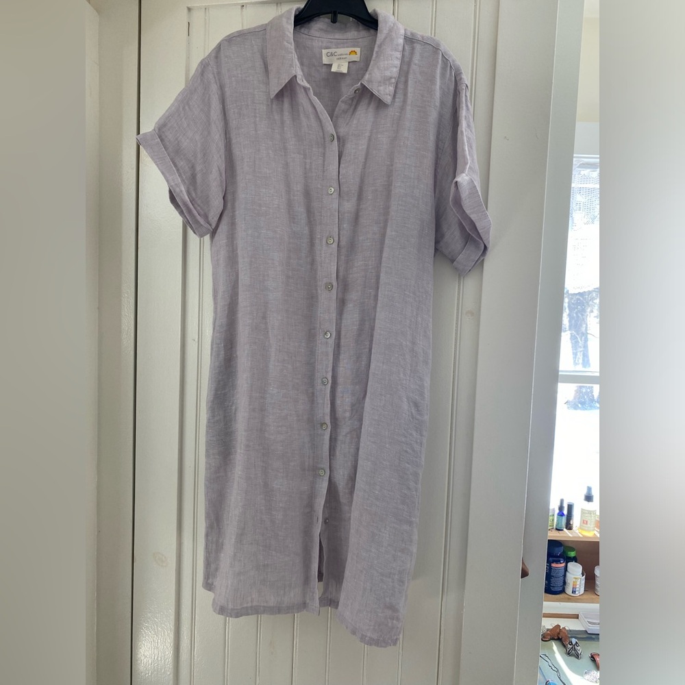 Women’s Linen Button down Dress